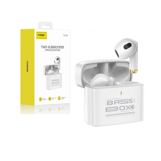 Foneng TWS Wireless Earphones BL128 BT 5.3V White Foneng TWS Wireless Earphones BL128 BT 5.3V White